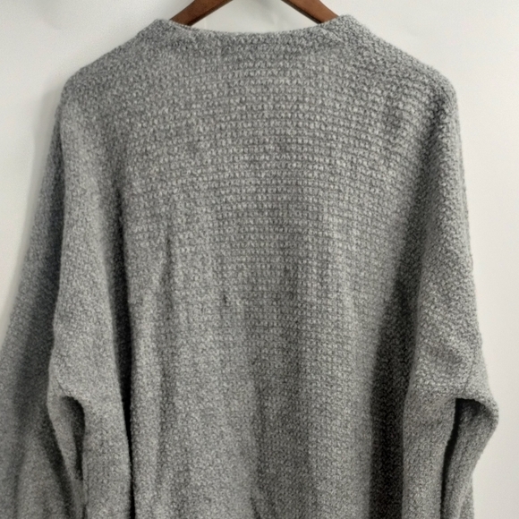 Madewell‎ Gray Cotton Side Lace Open Cardigan Sweater - Picture 10 of 14